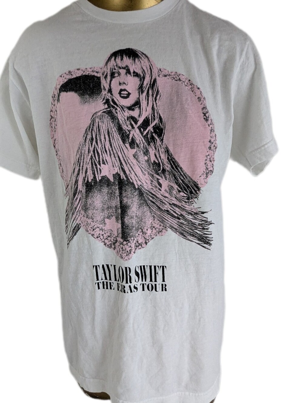 Taylor Swift Angel Graphic The Eras Tour White & Pink Size Medium